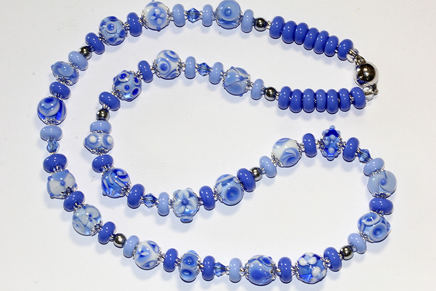 Collier saphirblaue Vielfalt