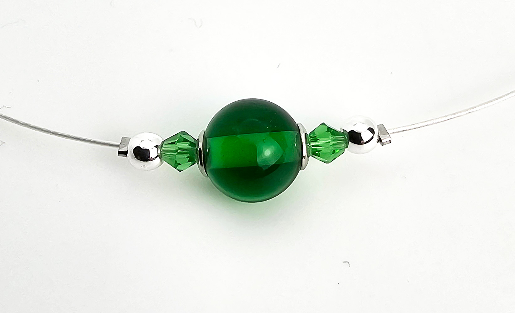 Leichte Kette helles Smaragdgrün