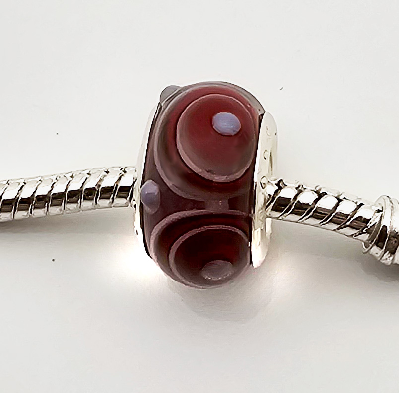 Modulperle rot-violett