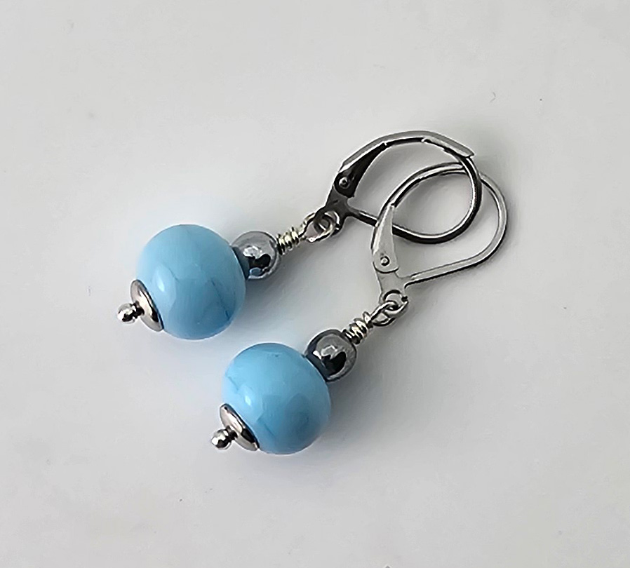 Ohrhänger gletscherblau