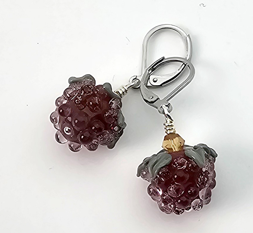 Ohrhänger Himbeere