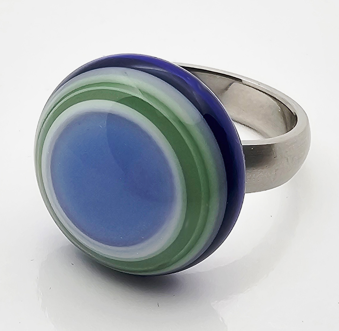 Ring-Top saphirblau-mint