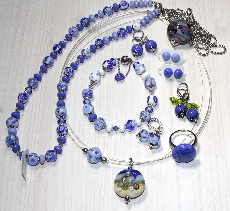 Collier saphirblaue Vielfalt