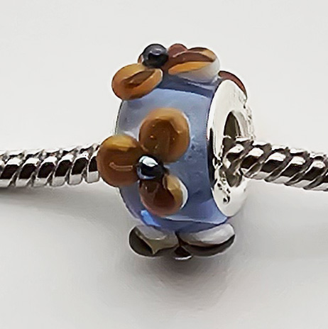 Modulperle topas-himmelblau Modulperle topas-himmelblau