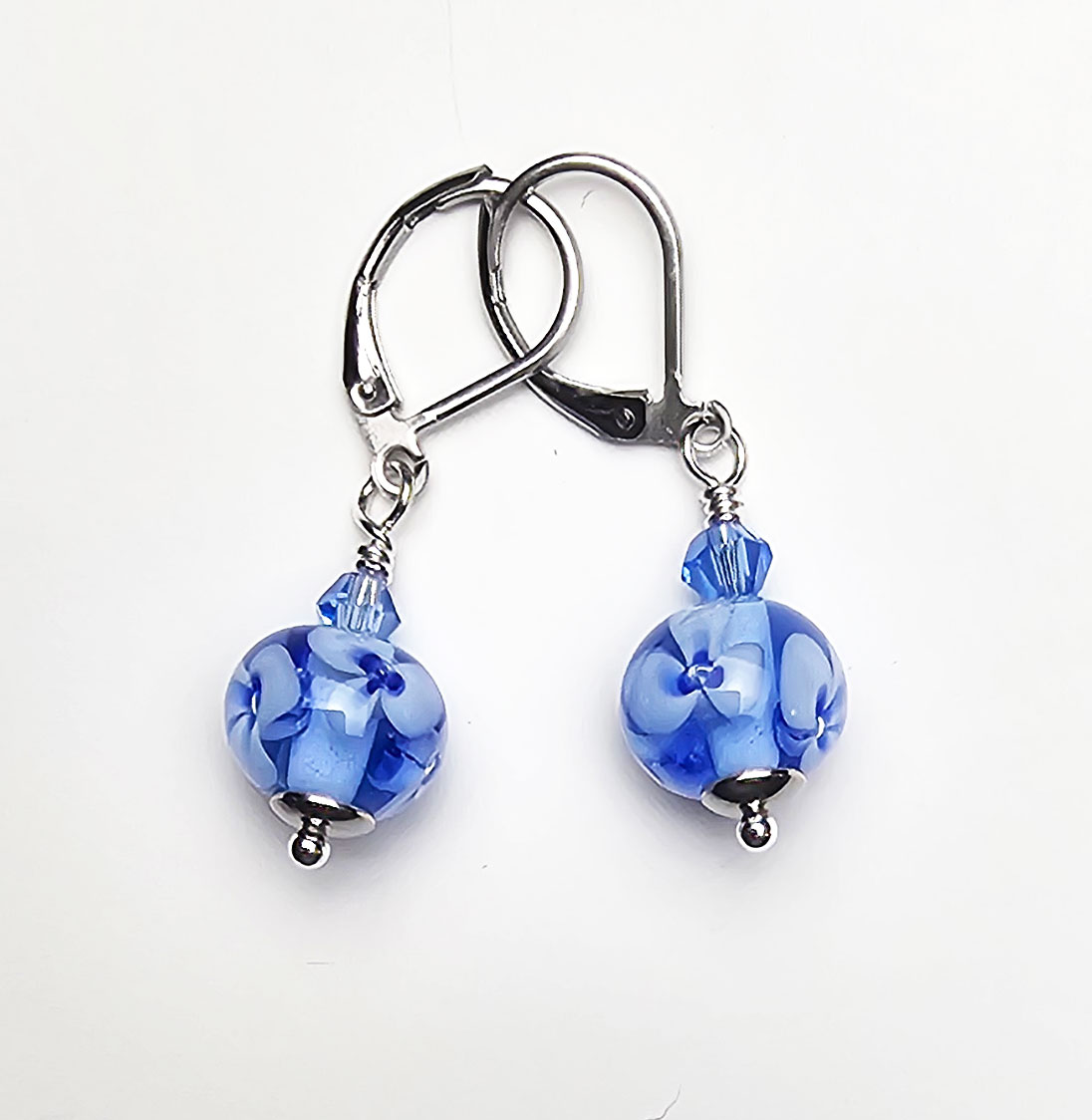 Ohrhänger saphirblau