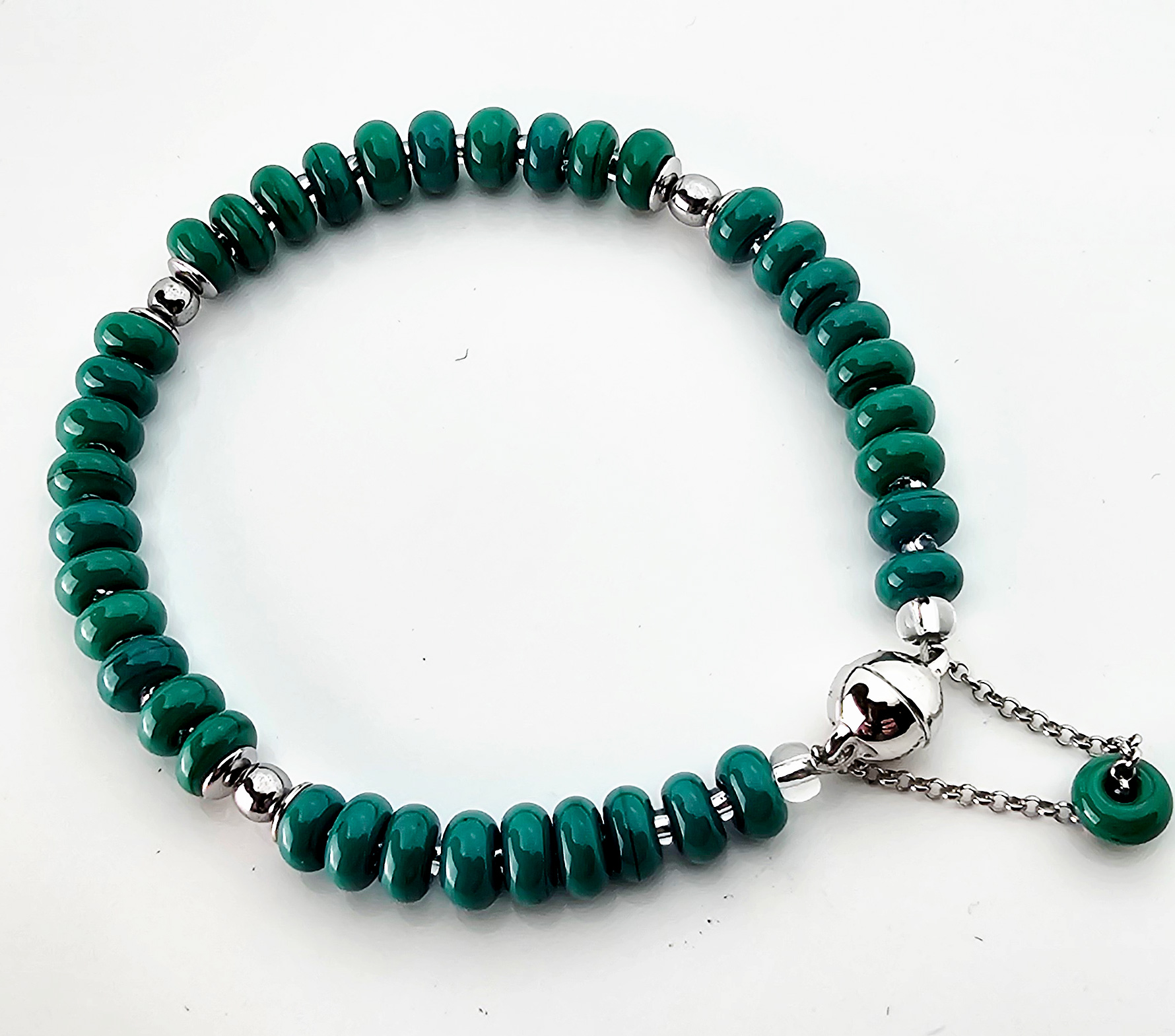 Armband malachitfarben