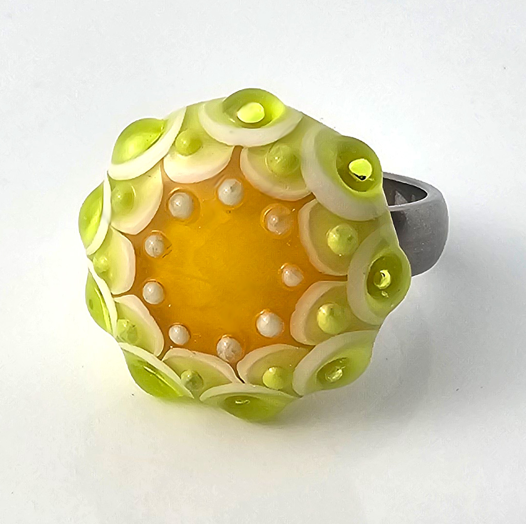 Ring-Top apfelgrün-mango