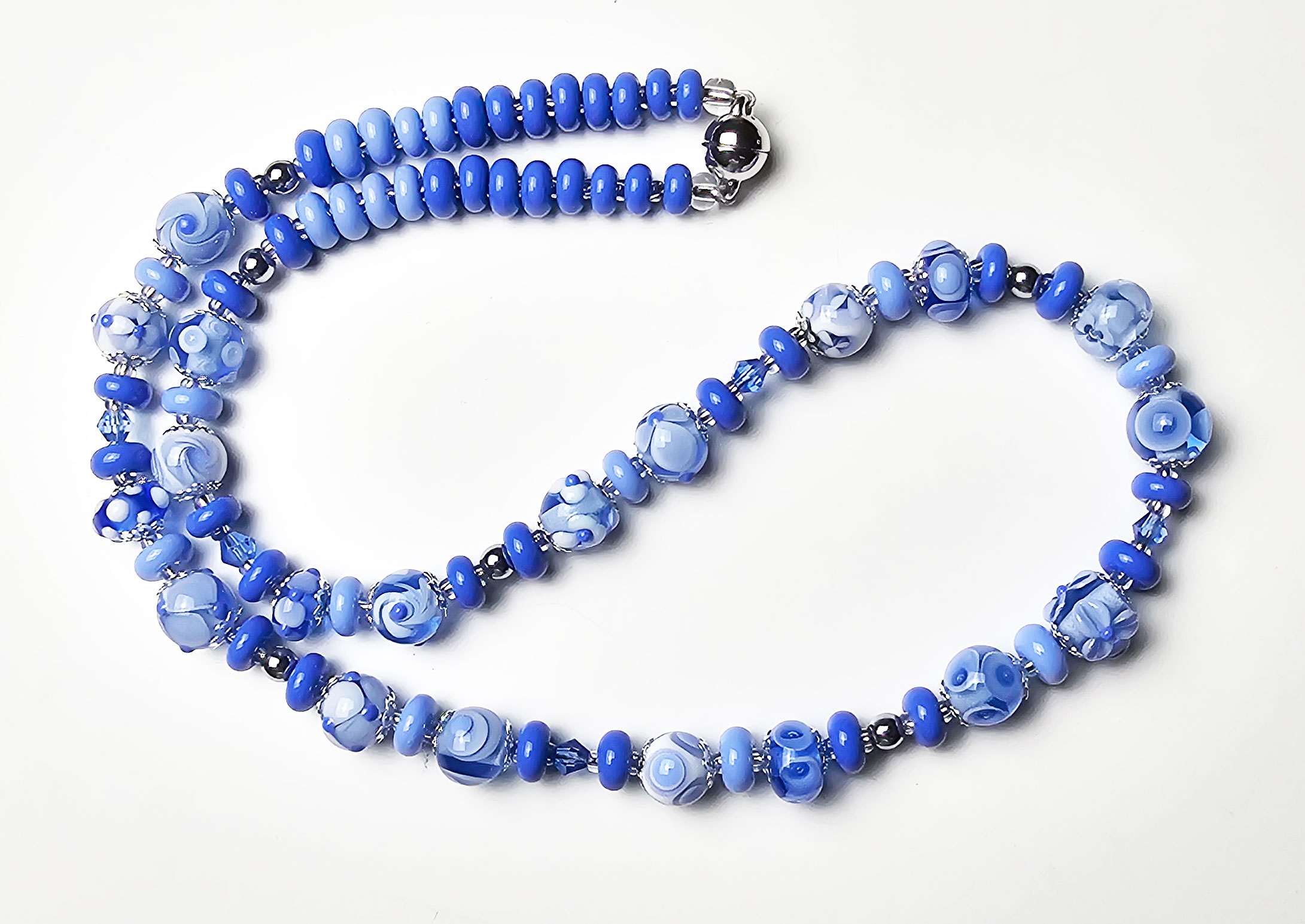 Collier saphirblaue Vielfalt