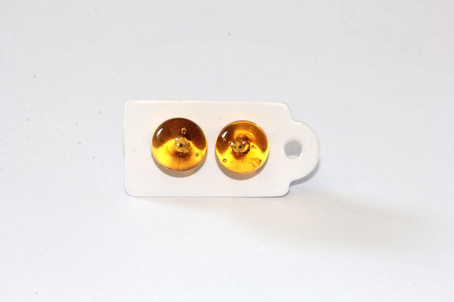 Ohrstecker topas transparent