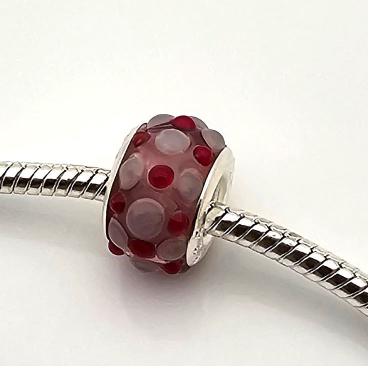 Modulperle rot-violett