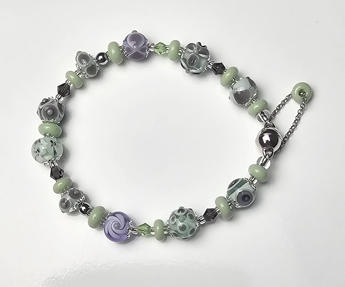 Armband mint-lavendel