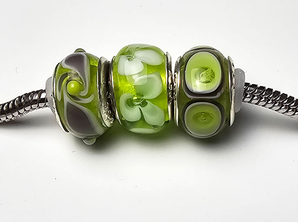 3er Set apfelgrün-lavendel