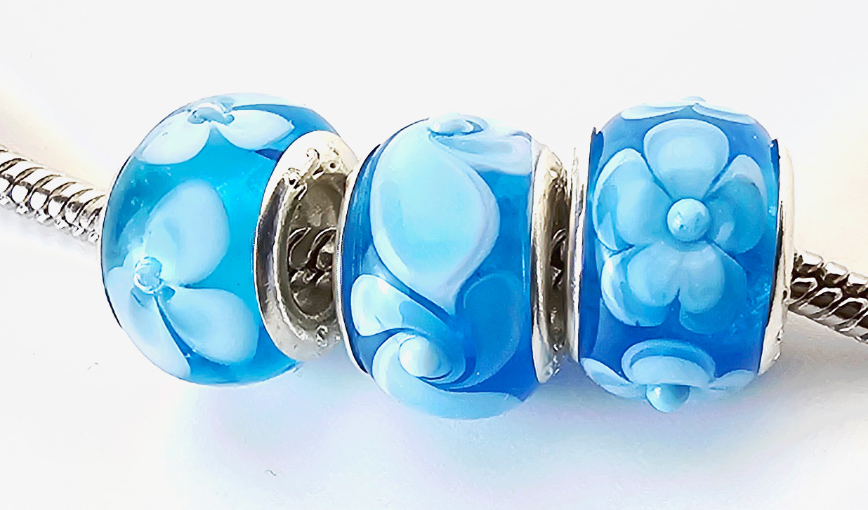 3er Set gletscherblau